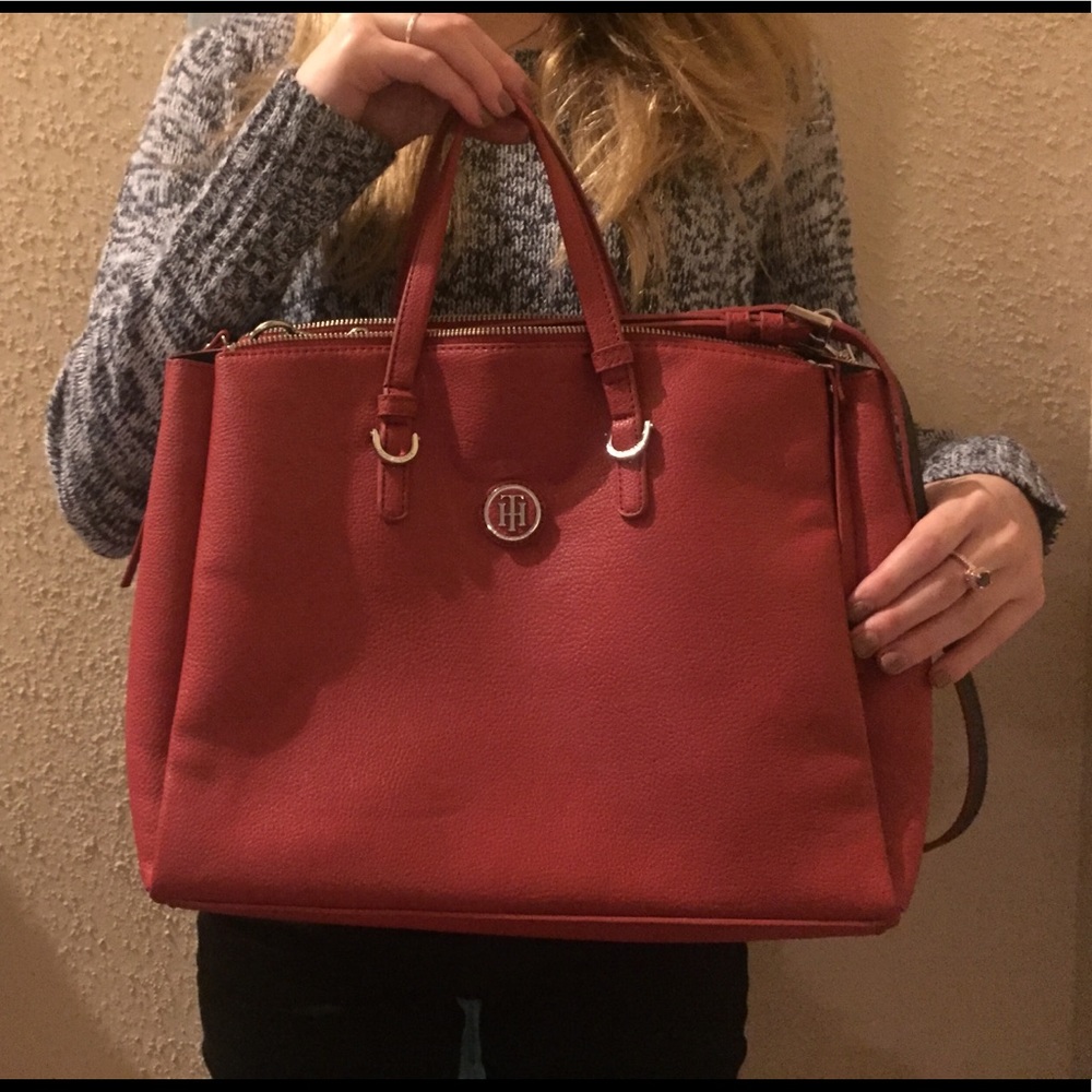 Red Tommy Hilfiger purse